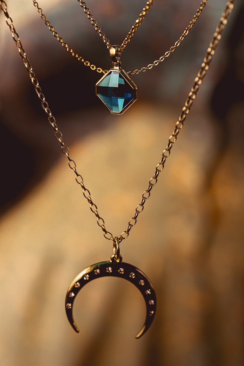 Hammered Brass & Raw Emerald Pendant